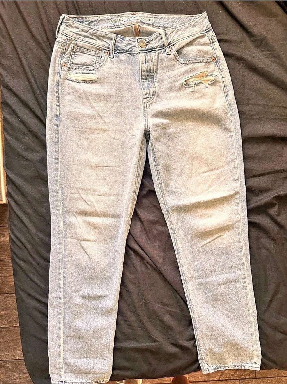 American Eagle Distressed Skinny Jeans Blue